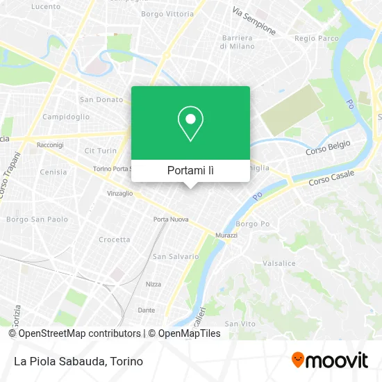Mappa La Piola Sabauda