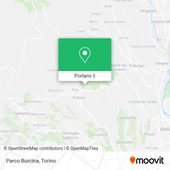 Mappa Parco Burcina