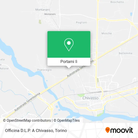 Mappa Officina D.L.P. A Chivasso