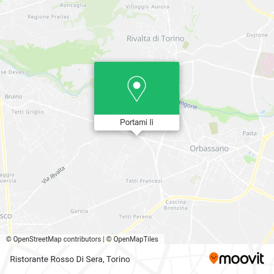 Mappa Ristorante Rosso Di Sera