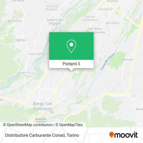 Mappa Distributore Carburante Conad