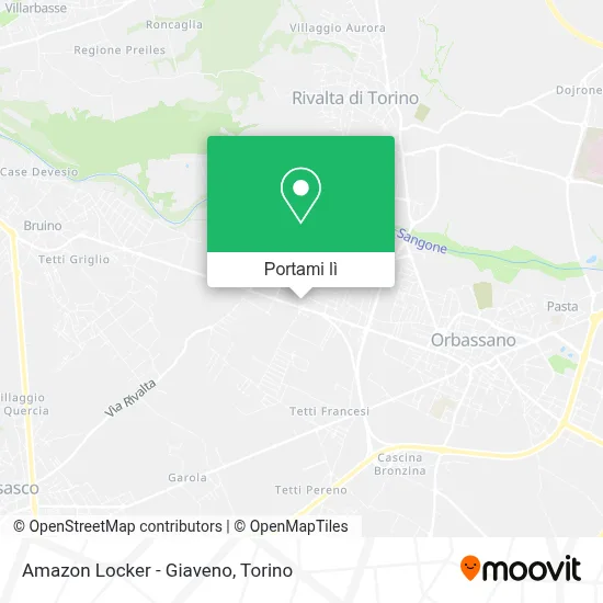 Mappa Amazon Locker - Giaveno