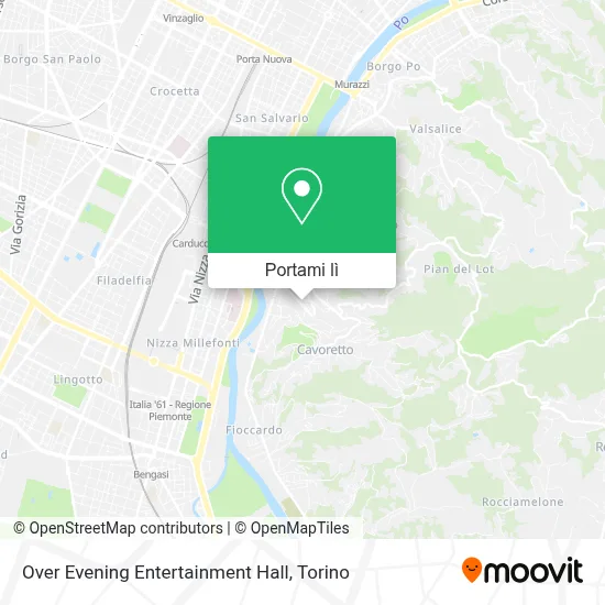 Mappa Over Evening Entertainment Hall