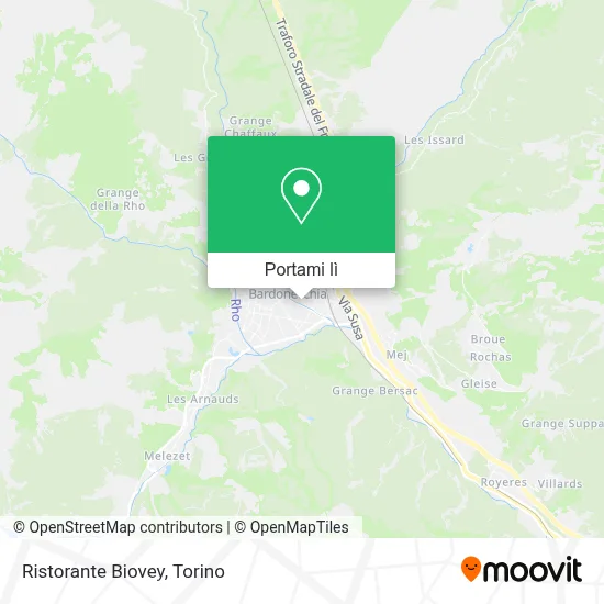 Mappa Ristorante Biovey