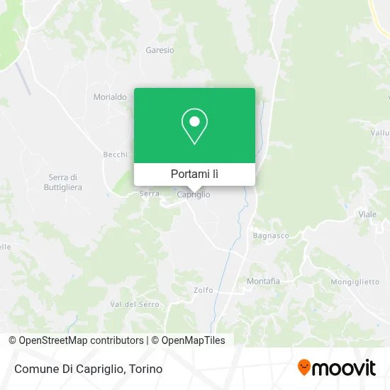 Mappa Comune Di Capriglio