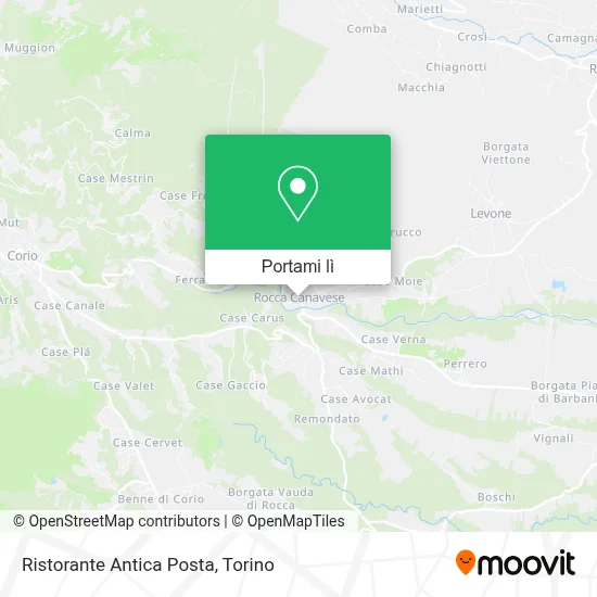 Mappa Ristorante Antica Posta
