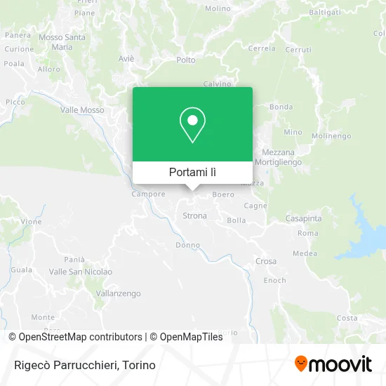 Mappa Rigecò Parrucchieri
