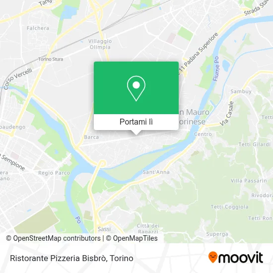 Mappa Ristorante Pizzeria Bisbrò