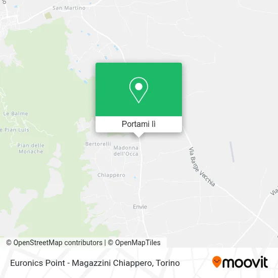 Mappa Euronics Point - Magazzini Chiappero