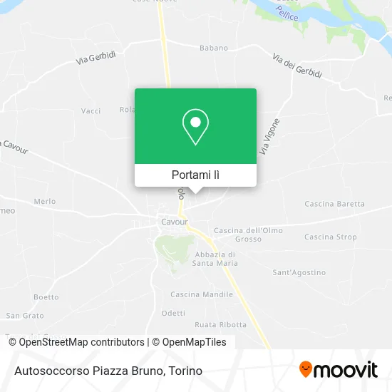 Mappa Autosoccorso Piazza Bruno