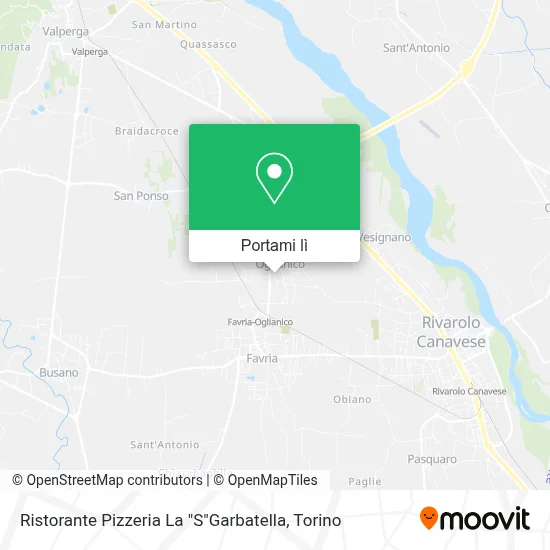 Mappa Ristorante Pizzeria La "S"Garbatella