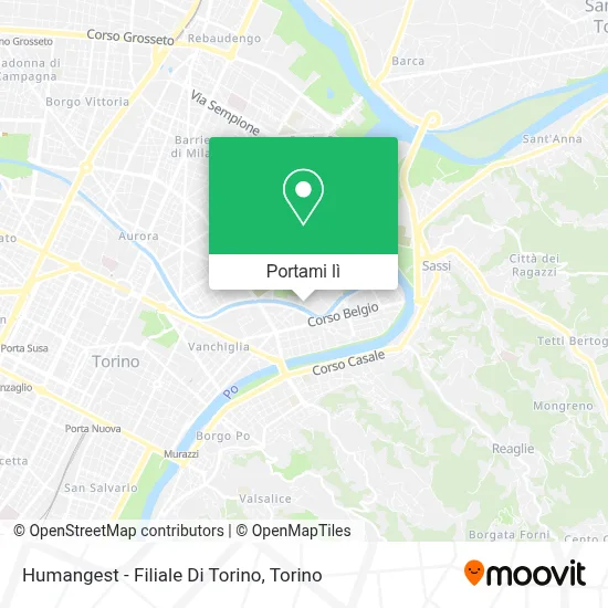 Mappa Humangest - Filiale Di Torino