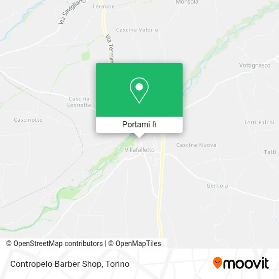 Mappa Contropelo Barber Shop