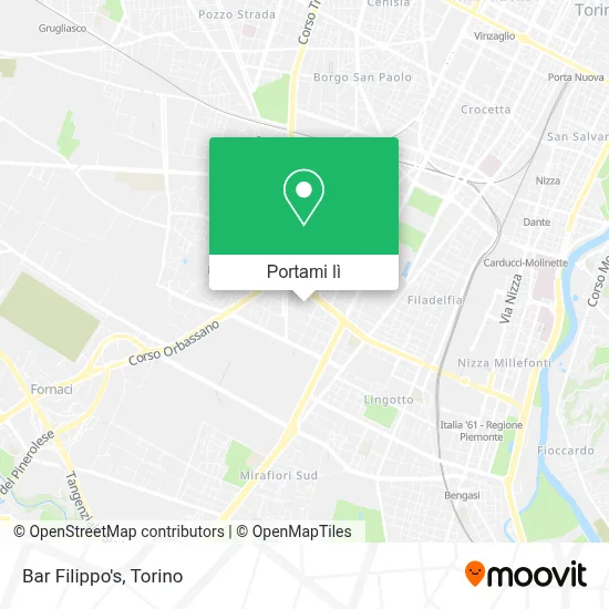 Mappa Bar Filippo's