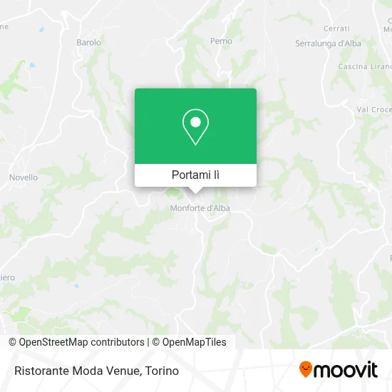 Mappa Ristorante Moda Venue