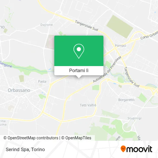 Mappa Serind Spa