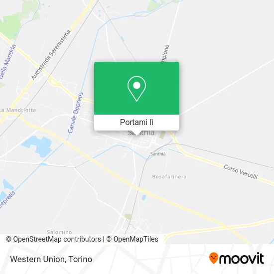 Mappa Western Union