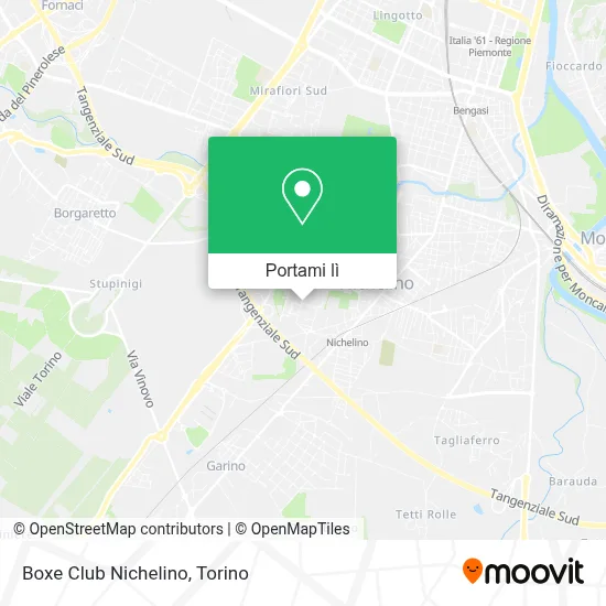 Mappa Boxe Club Nichelino