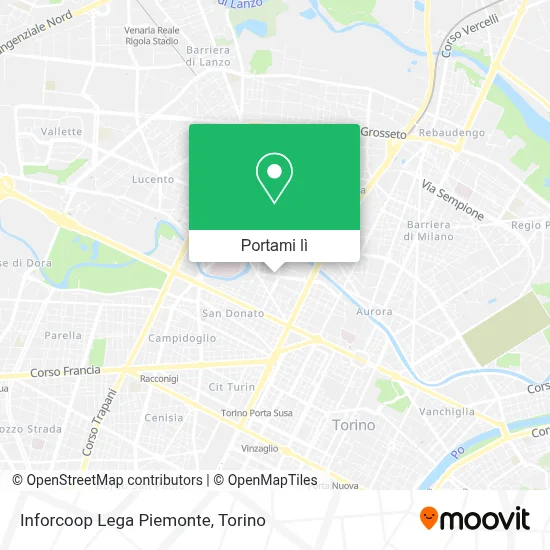 Mappa Inforcoop Lega Piemonte