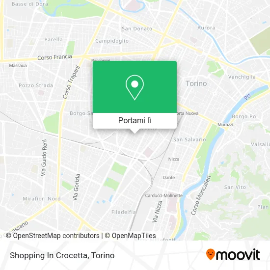 Mappa Shopping In Crocetta