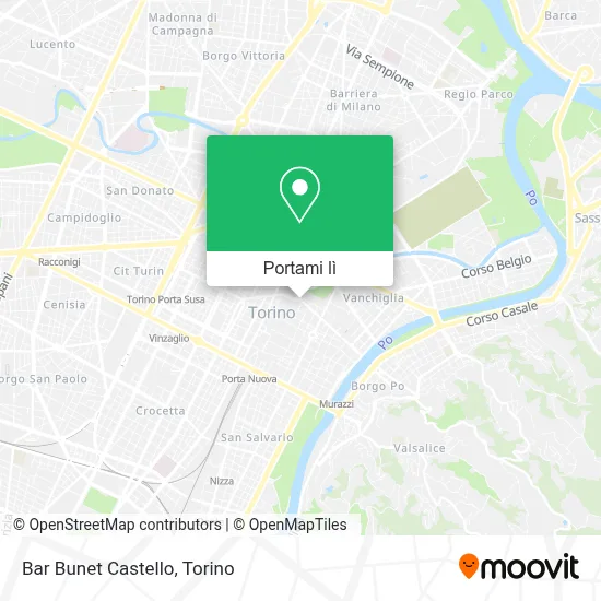 Mappa Bar Bunet Castello