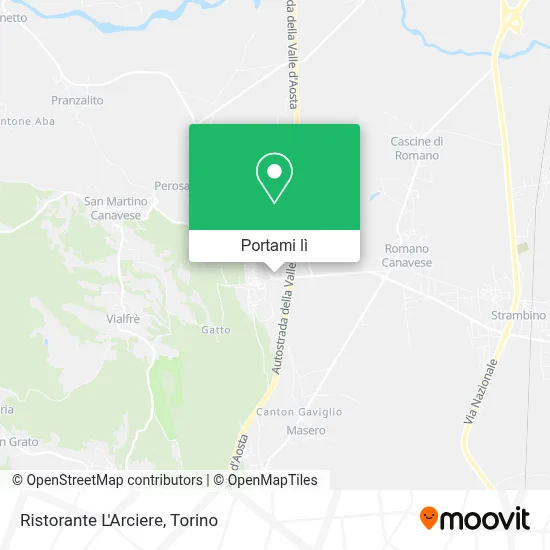Mappa Ristorante L'Arciere