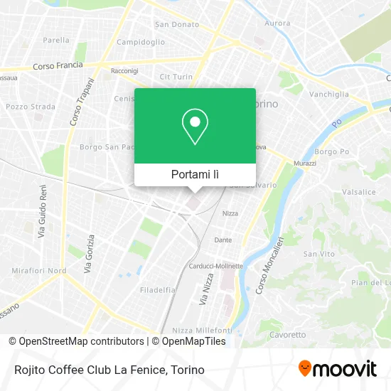 Mappa Rojito Coffee Club La Fenice
