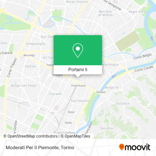 Mappa Moderati Per Il Piemonte