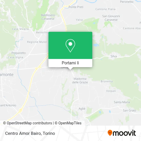 Mappa Centro Amor Bairo