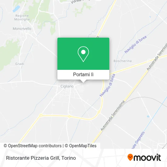 Mappa Ristorante Pizzeria Grill