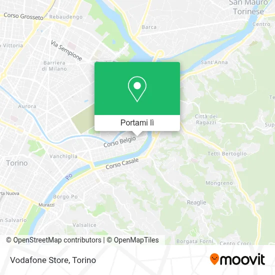 Mappa Vodafone Store
