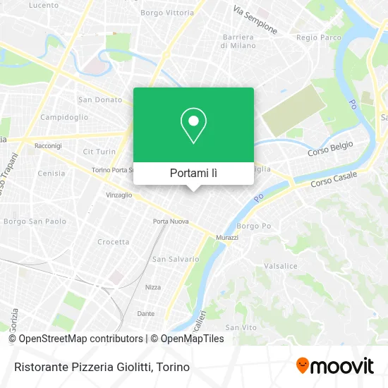 Mappa Ristorante Pizzeria Giolitti
