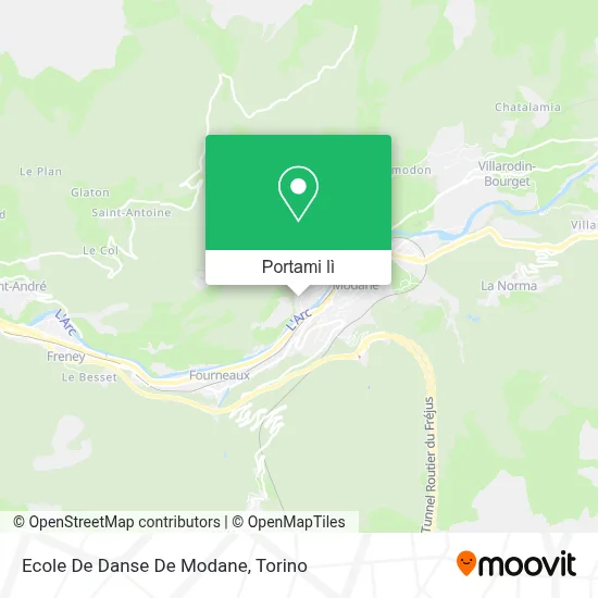 Mappa Ecole De Danse De Modane