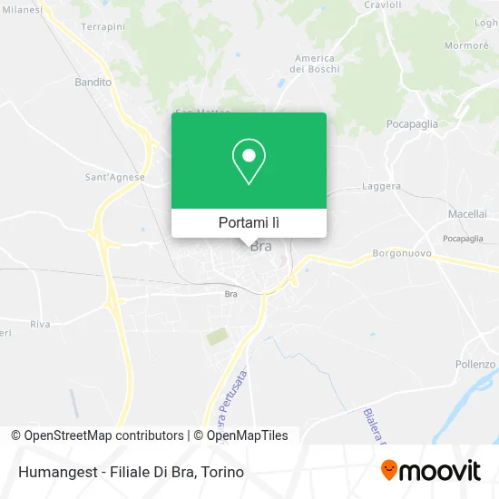 Mappa Humangest - Filiale Di Bra