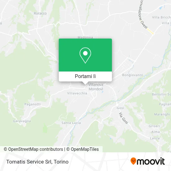 Mappa Tomatis Service Srl