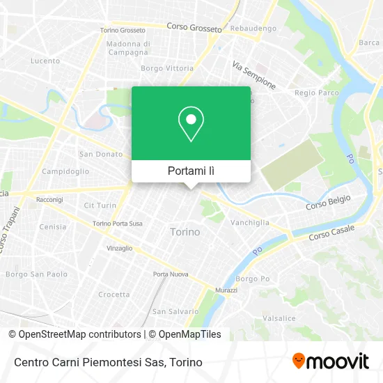 Mappa Centro Carni Piemontesi Sas