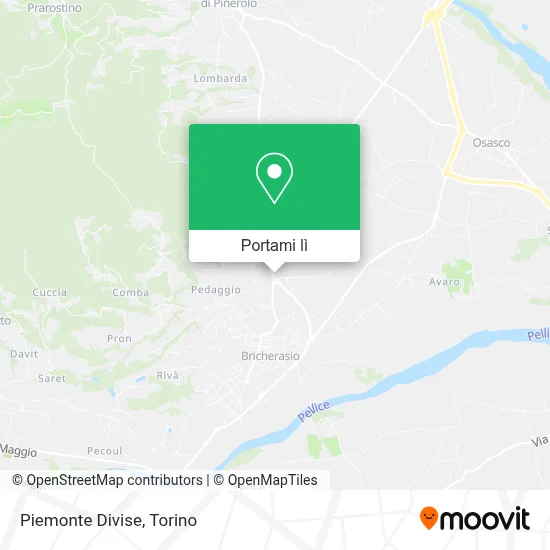 Mappa Piemonte Divise
