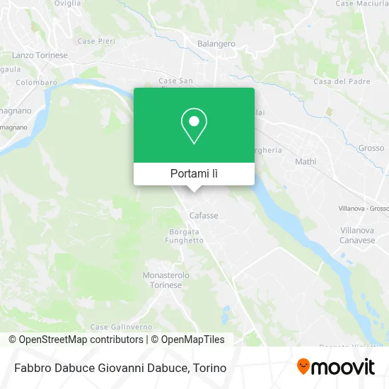 Mappa Fabbro Dabuce Giovanni Dabuce