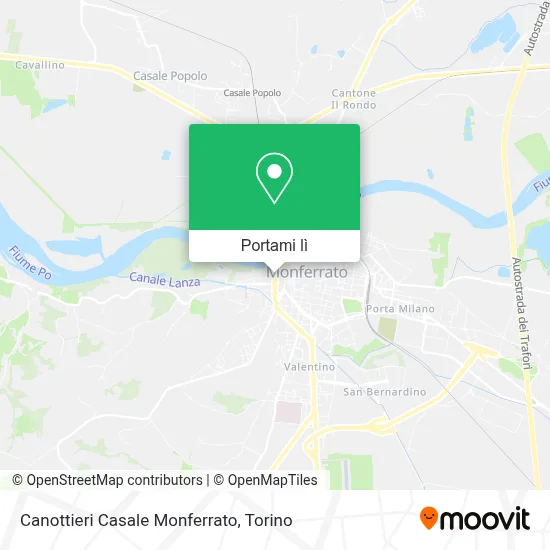 Mappa Canottieri Casale Monferrato