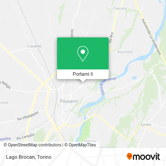 Mappa Lago Brocan
