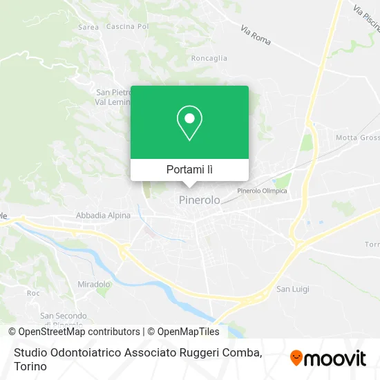 Mappa Studio Odontoiatrico Associato Ruggeri Comba