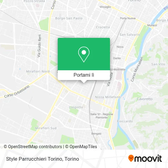Mappa Style Parrucchieri Torino