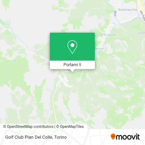 Mappa Golf Club Pian Del Colle