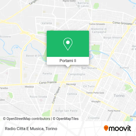 Mappa Radio Citta E Musica