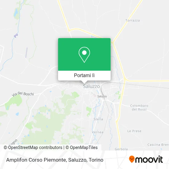 Mappa Amplifon Corso Piemonte, Saluzzo