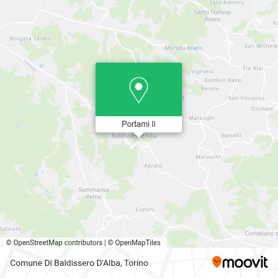 Mappa Comune Di Baldissero D'Alba