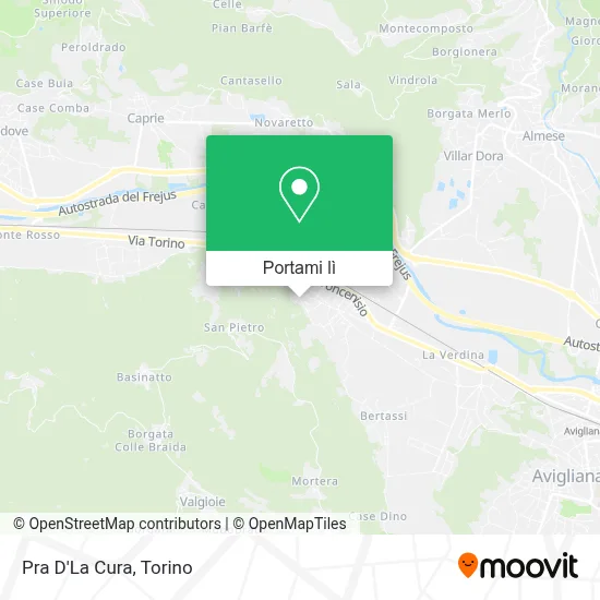 Mappa Pra D'La Cura