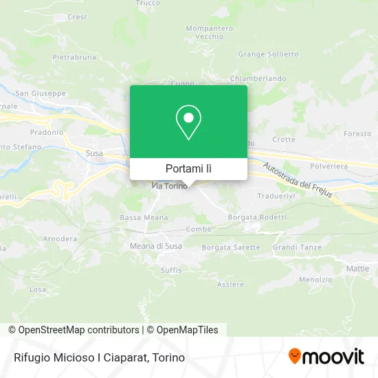 Mappa Rifugio Micioso I Ciaparat