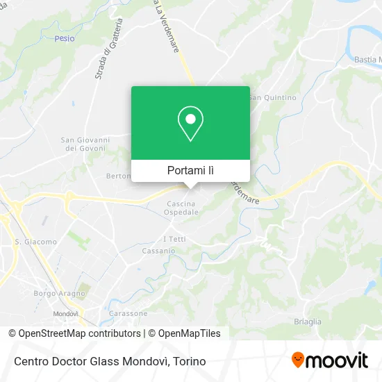 Mappa Centro Doctor Glass Mondovì