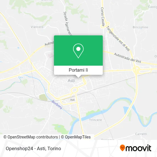 Mappa Openshop24 - Asti